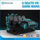 360 Rotation 9D Virtual Reality Simulator 6 Seats For Theme Park