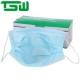 Green And Blue PP Disposable Nonwoven Face Mask With Earloop Type IIR Standard