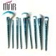 Spiral Shape Handle Makeup t Brush Set , Rainbow Eye Makeup Brushes