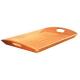 large wooden breakfast food serving tray