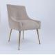Customized Hotel Chairs Couches With Wood Frame Velvet Fabric