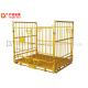 Industrial Wire Mesh Pallet Storage Cage , Foldable Metal Turnover Box