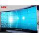 55 Inch Curved Video Wall 1.7mm Bezel x2 Anti Glare Surface Flexible Structure