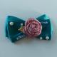 Casual Toddler Girl Hair Accessories Satin Ribbon Bow With Handmade Flower