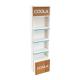 POS Wooden Display Stand Suncare Products Freestanding Retail Display For Cosmetic Store