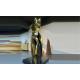 Polished Gold Casting Brass Lady Bronze Bust Statue Home Decor