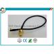 50 Ohms Pigtail RF Coaxial Cable , SMA Male Plug To MMCX Right Angle With RG174 Cable