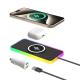 Apple Phone Black Compatible Car Wireless Charging Pad With Power Protection RGB light