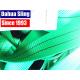 2 Ton Green Polyester Sling Webbing For Heavy Duty Lifting 100ft / roll