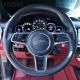Porsche Macan Cayenne Steering Wheel Black Smooth Leather Carbon Fiber