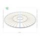 Round Shaped Folding Metal Slatted Bed Base For Mattress Support