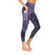 Customized logo Ash purple Womens Yoga Leggings 7/8 Workout Pants