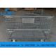 Collapsible Assemble Wire Mesh Cages Storage , AS4084 Approval Metal Wire Cage