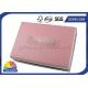 Foil Logo Printed Pink Gift Box Hard Paper Box For Packing Cosmetics