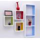 Paint Finished Wooden Retail Display Cabinets Wall Hanging Cubes Countertop