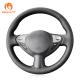 Custom Hand Stitched Orange Steering Wheel Cover for Infiniti FX FX30d FX35 FX37 FX50 QX70 Juke F15 2010-2019