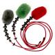 Wool Material Paintball Barrel Cleaner Squeegee Tool With Grey Red Green Color