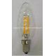 new design filament led candle bulb decoration lighing E12 E14 dimmable warm white