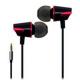 METAL HOUSING BLACK AND RED TPE WIRE HIGH QUANLITY DEEP BASS EARPHONE