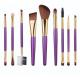 Portable Wholesale 9 in 1 Purple Make Up Tool Set