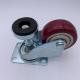 Adjustable Leveling Red PU Caster 2.5 Inch 3 Inch 4 Inch 5 Inch Available