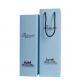 Blue	Coated Paper Foldable Gift Boxes With Ribbon Wine Gift Packaging