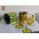 Customized Food Grade Cup Sealing Film With Gravure Printing Bopp + Pe Structure