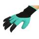 Waterproof Claw Garden Work Gloves For Flower / Family Working Green Color