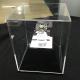 Acrylic Clear Basketball  MVP Ring Display Case Counter top Plexiglass Champion Medal Cube Holder Box