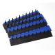 Blue And Black 3mm 5mm 7.5mm 10 Holes Plastic Binding Clip