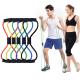 8 Word elastic pull rope exercises , Lightweight Yoga Resistance Rubber Bands