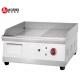 2.5KW Electric Contact Grill for Stainless Steel Half-Grooved Counter Top Griddle