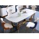 Modern 130cmx80cmx77cm Luxury Marble Dining Table
