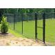 Black Electro Zinc Cyclone Wire Mesh Fence Panel For Sport Game