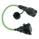 IP55 Type 1 To Type 2 Converter EV Charging Cable Adapter 32A 7.4kW