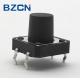 Black 12mm Tactile Switch , 4 Pin Momentary Switch With Stable Operation