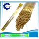 Double Channel EDM Electrode Pipe / Brass Tube For EDM Drill Machine 0.9x400mm