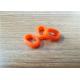 High Temperature Resistance Molded Rubber Parts For Pump / Valve Orange