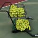 Customized Color Tennis Ball Collector Mower OEM Cart Basket Wheels