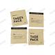 Custom printed food grade stand up kraft paper packaging pouch Three Side Heat Seal Tea Coffee Pouch