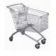 Strong 4 Wheel Supermarket Shopping Trolleys Steel Material With 4 / 5 Caster