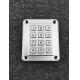 IP67 waterproof heavy duty rugged die cast backlit keypad with 12 buttons