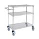 3 Layers Cleanroom Eletronic Wire ESD Shelf Trolley Stainless Steel