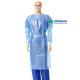 Waterproof AAMI PB70 level 2 CPE Isolation Gown personal care
