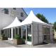 White Outdoor Pagoda Tents Aluminium Structure PVC Wedding Permanent