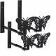 Wall Mount Window Box Bracket with Adjustable Butterfly Design and Customized Plating