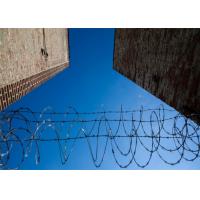 Garden Barbed Coil Razor Barb Wire Helical Wire Roll Galvanized Steel