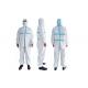 White Medical Protective Clothing , Medical Coverall Suit For Hospitals