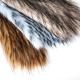 Knitted Faux Raccoon Fur Fabric for Hood 100% Acrylic Long Plush Fake Fur