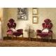 Reddish Brown Elegant Coffee Modern Classic Leisure Armchair European Style Arm Chair